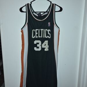NBA Celtics Women's Mini Dress - Green and Orange